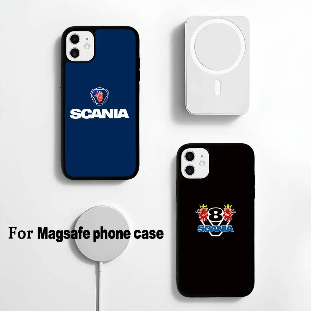 Фото Чехол S-Scanias-S с логотипом для MagSafe для iPhone 17, 16 Pro Max, 15, 14 Plus, 13, 12, 11, с поддержкой беспроводной зарядки №4