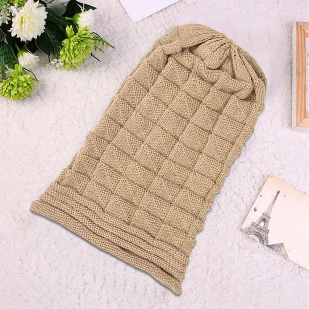

Female Hat Stylish Windproof Winter Female Skull Cap Non-shrink Beanie Hat