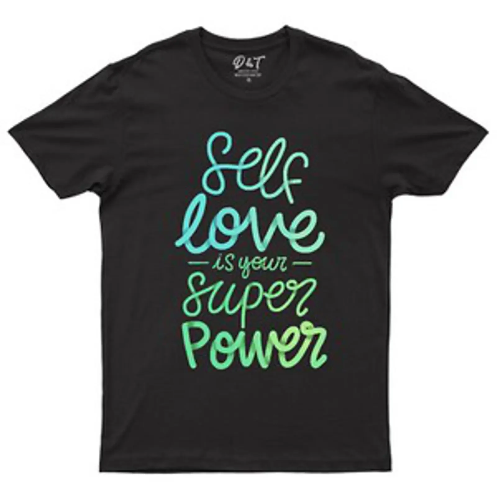 Фото Мужская футболка с надписью «Self Love Is Your Super Power», винтажная, с эффектом потертости, модная, повседневная, стильная, с графическим принтом. №1