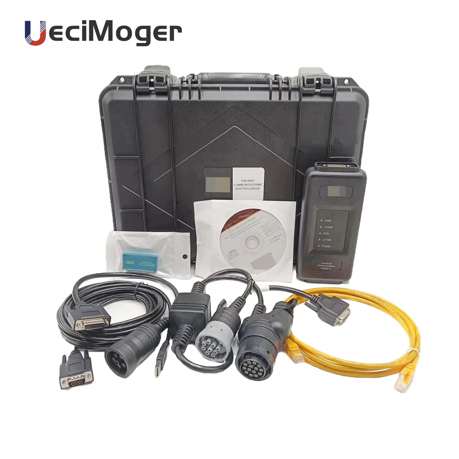 

Heavy Duty Diagnostic Tester Tool for CAT Truck Excavator Scanner 478-0235 538-5051 ET4 Communication Adapter 2023A
