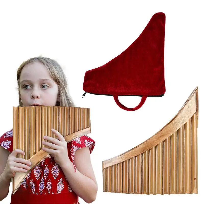 

15-pipe G Key Pan Flute G Key Chinese Traditional Musical Instrument Bamboo Pan Pipes Woodwind Instrument Pan Flute With Drag