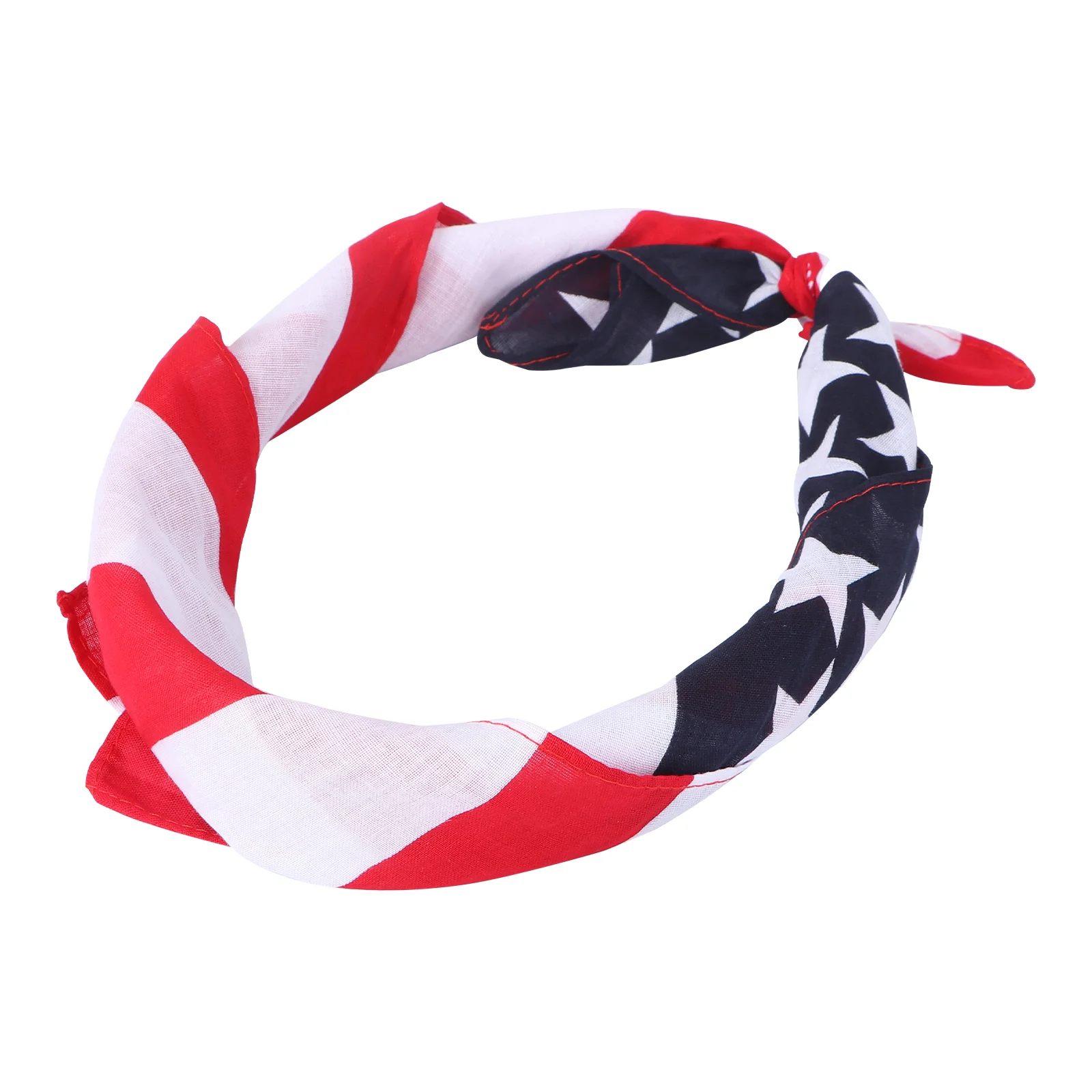 

American Flag Square Hair Bandana Independence Day Patriotic Kerchief Scarf Bandana Square Hair Wraps Hair Decor for