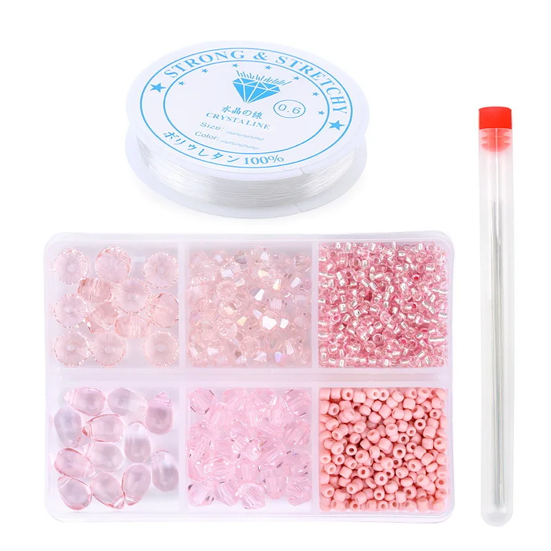 

1 Box Mixed Shape Crystal Glass Loose Beads Charm Seedbeads For Jewelry Making DIY Jewelry Findings Set Bracelet Accessorie