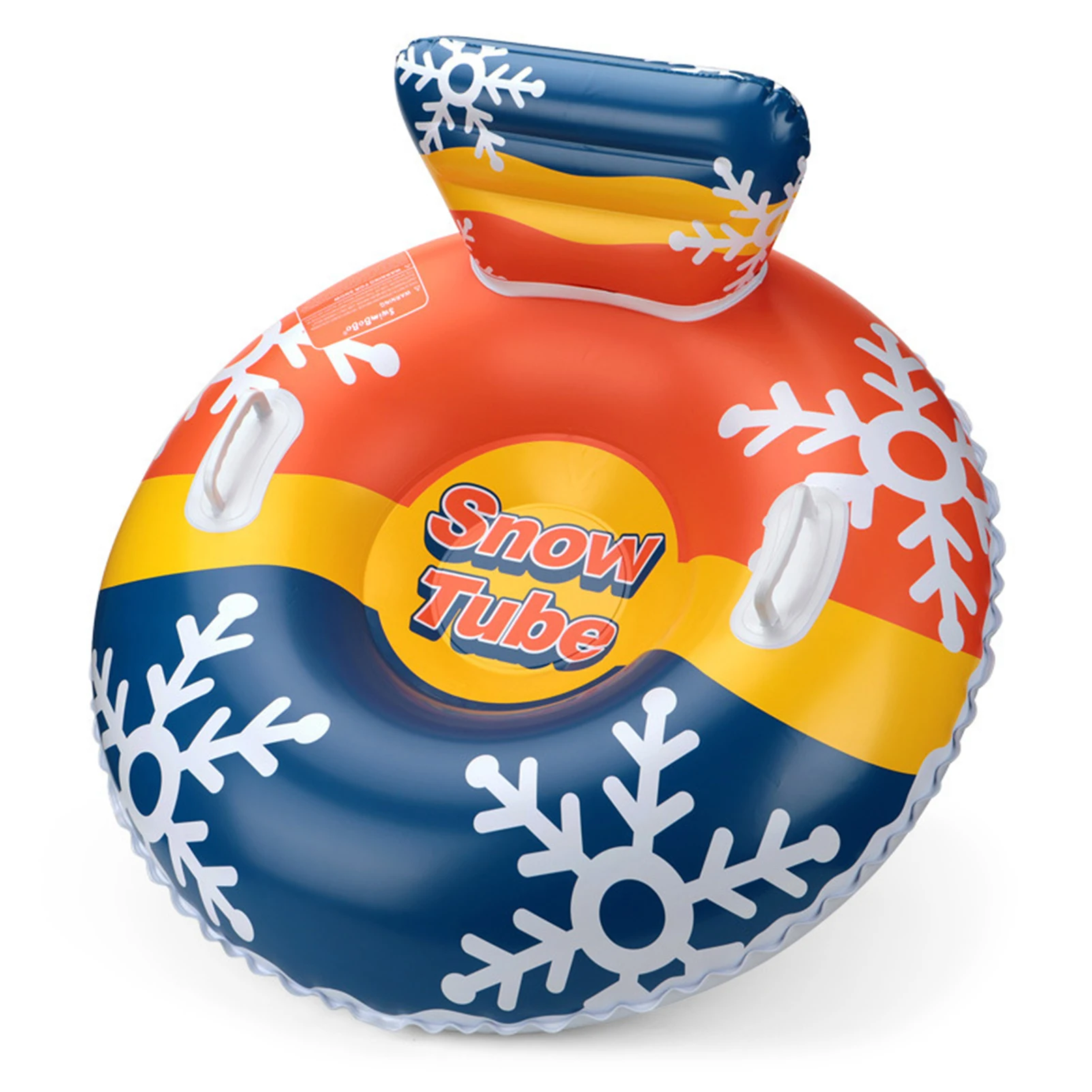 

Snow Tube for Kids and Adults Inflatable Sled Toboggan Skis for Winter Outdoor Play Use