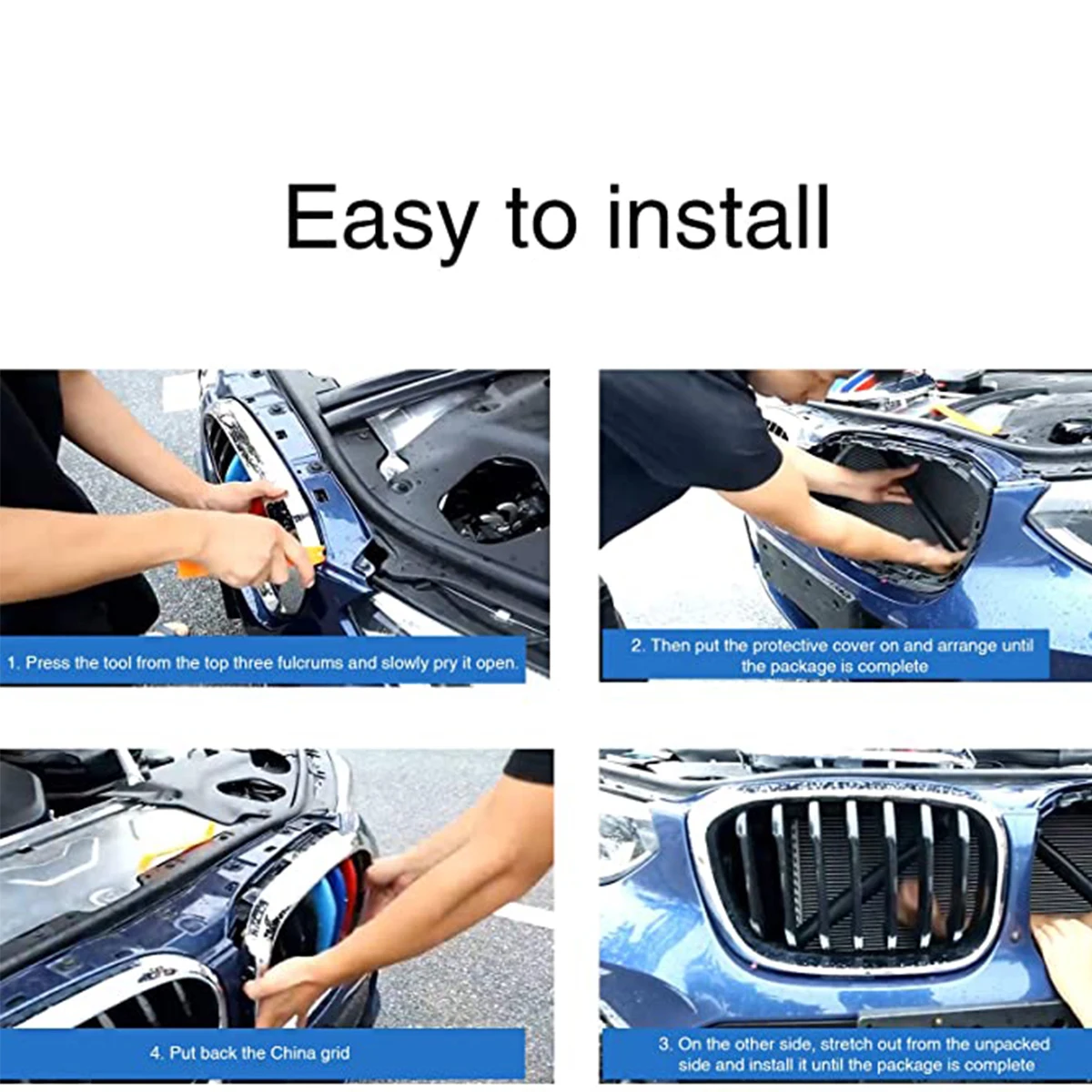 1 пара декоративные полосы для передней решетки радиатора BMW M 2 3 4 5 6 X Series F30 G30 G20 X3 X5