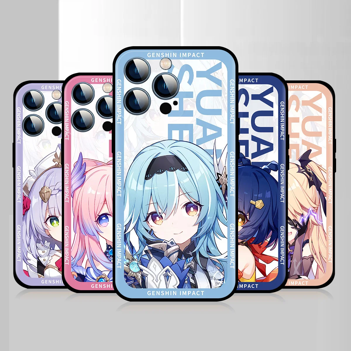 

Genshin Impact Fischer Phone Case For Apple iPhone 11 14 13 12 Mini Pro Max X XS XR 7 8 Plus 6 6S Fashion Black Cover