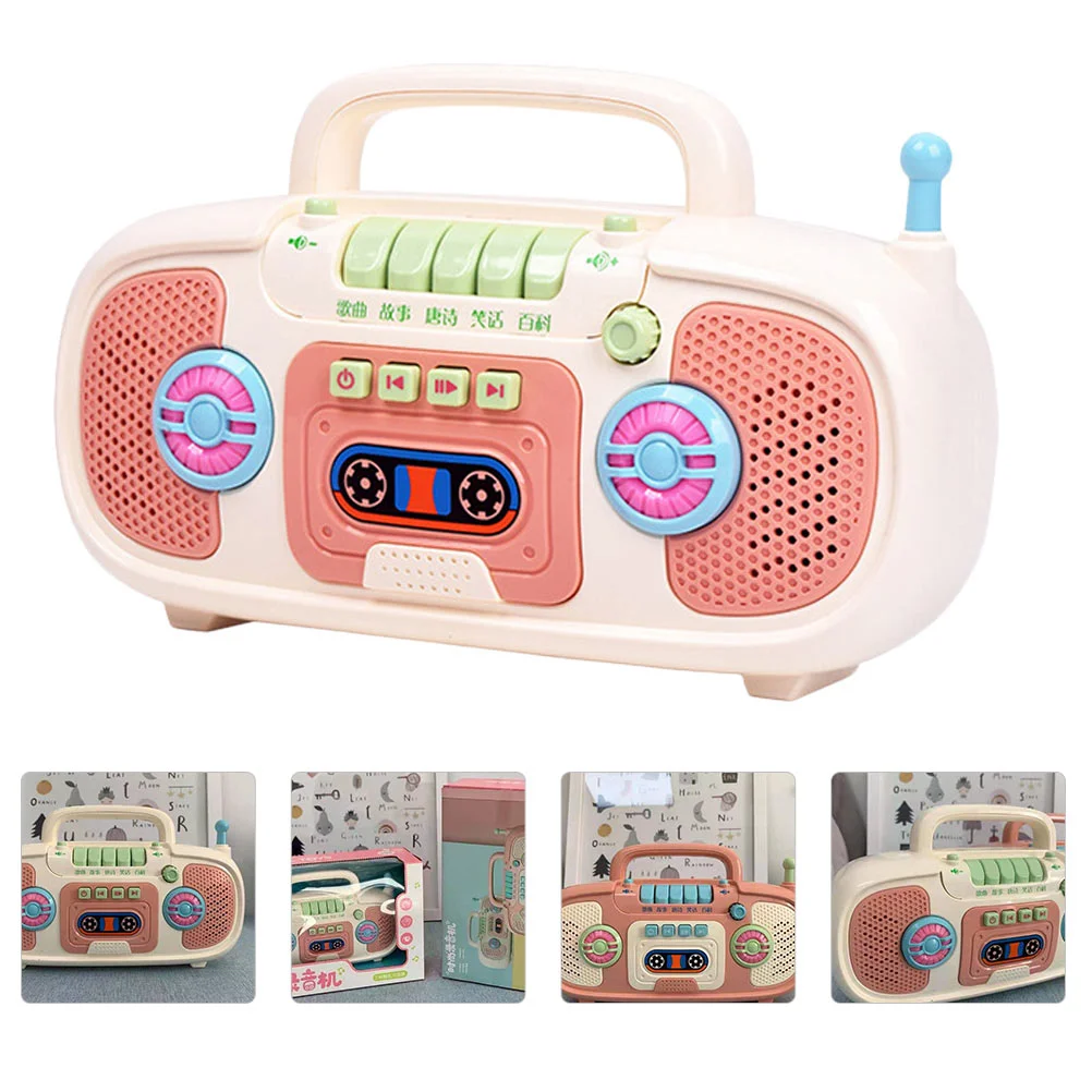 

1PC Retro Sound Light and Recorder Child Story Machine Gift(White)