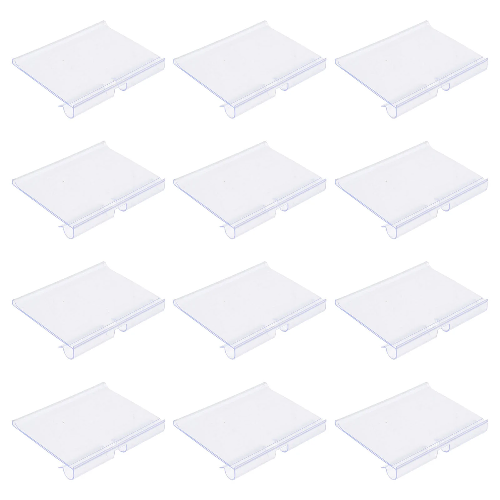 

30pcs Label Holders Dispaly Price Holder Clear Price for Wire Shelf Retail Prices Commodity Merchandise Sign Supermarket