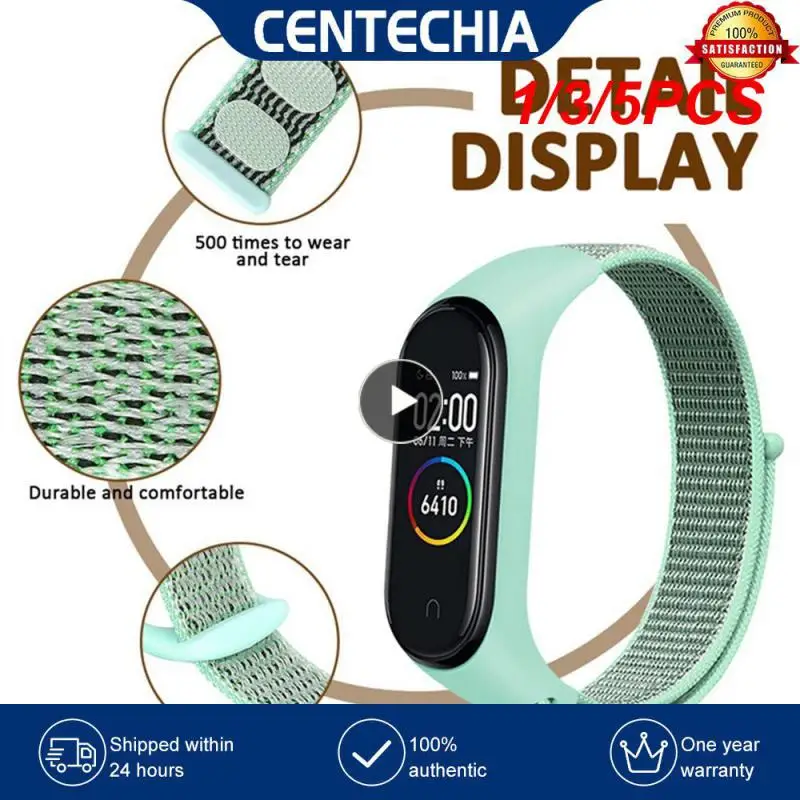 

1/3/5 шт., нейлоновый ремешок для браслета Mi Band 7 6 5 4