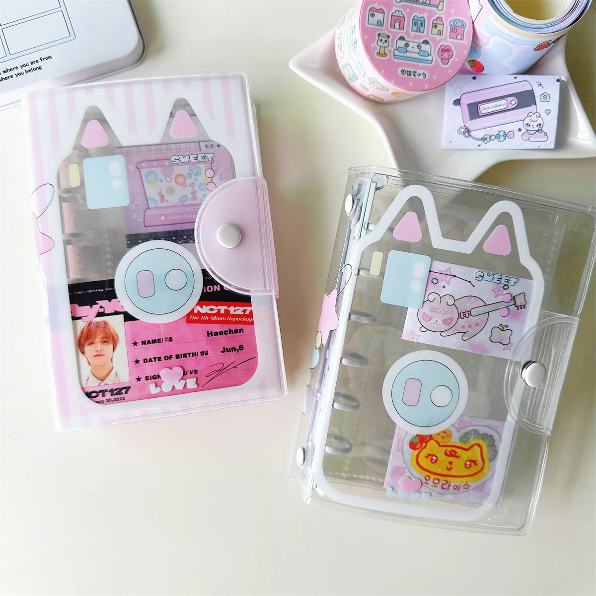 Kawaii Cat House A7 блокнот-планировщик Kpop фотокарты Коллекционная книга Фотокнига