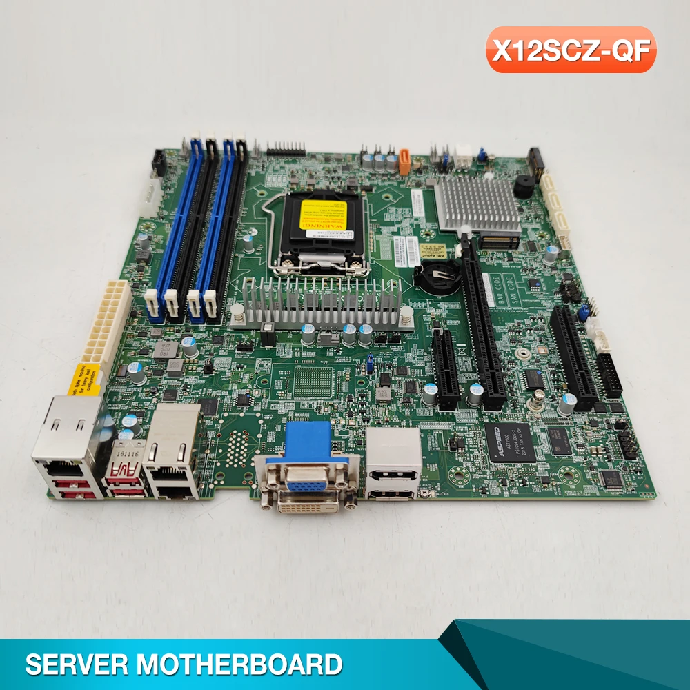 X12SCZ-QF For Supermicro Workstation Motherboard Q470 Chipset 10th Generation Core i9/i7/i5/i3 LGA-1200 DDR4 SATA3RECC