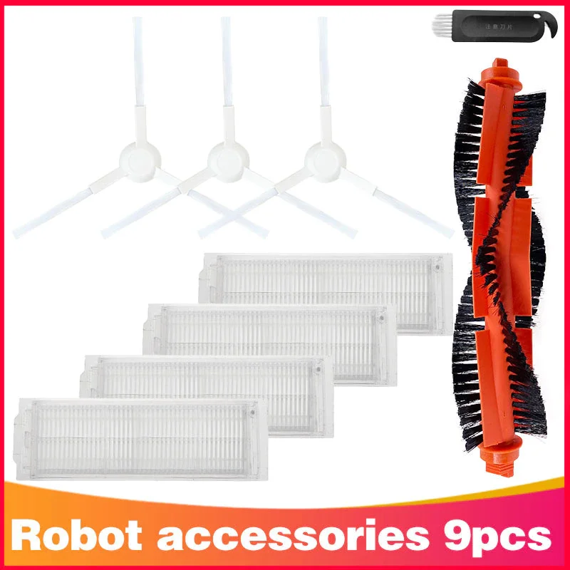 

Free Shipping 9/11/12/18pcs Hepa Filter Roller Side Brush Mop Rag Cloth for Xiaomi Mijia LDS / STYJ02YM / V-RVCLM21B /Conga