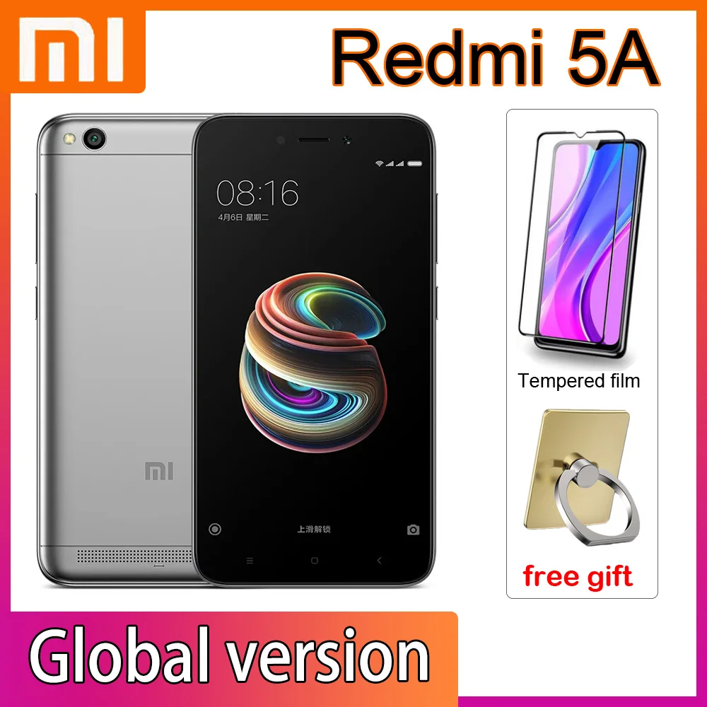 

Global Version Smartphone Xiaomi Redmi 5A 2GB 16GB Mobile Phone 3000mah Battery Dragon 425 Processor 5-inch Screen