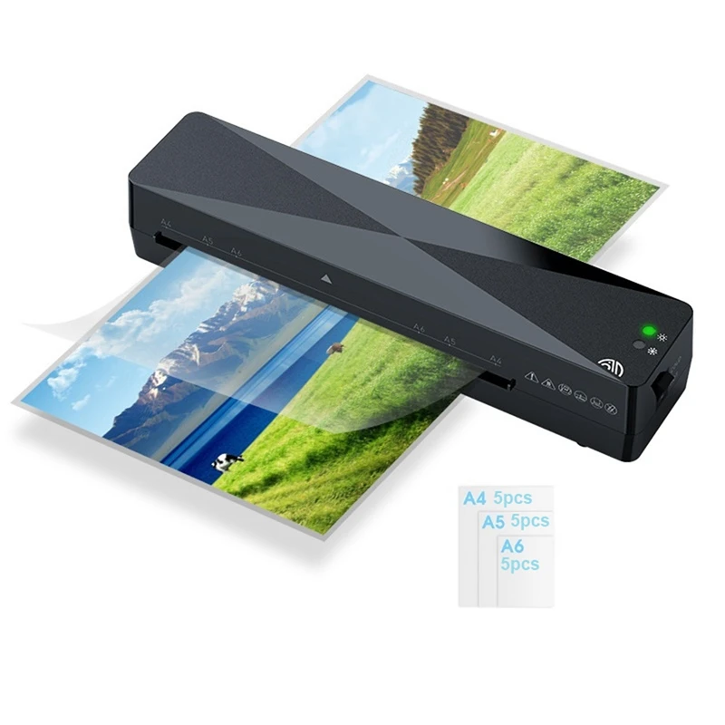 

A4 Hot Laminator Portable Home Photo for A4/A5/A6 Laminating Film US Plug