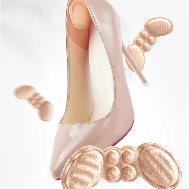 Heel Insoles Pads Patch Pain Relief Anti-wear Cushion Feet Care Heel Protector Adhesive Back Sticker Shoes Insert Insole