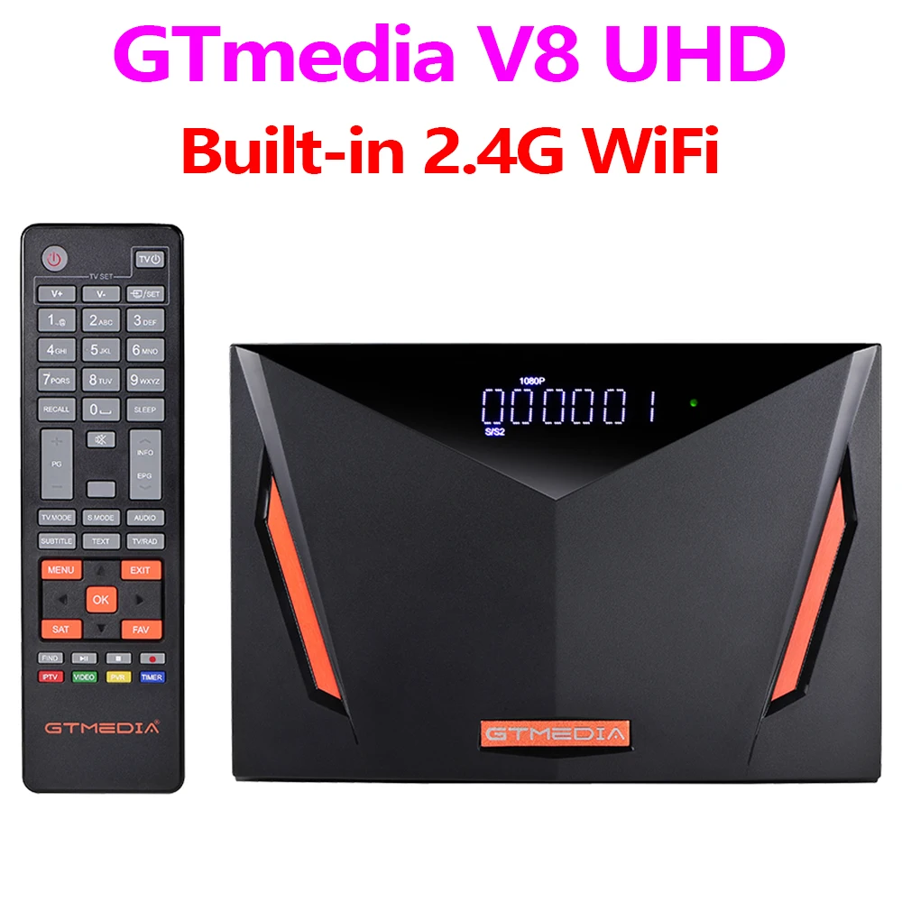 Новый GTmedia V8 UHD DVB S2 T2 C комбинированный приемник с поддержкой ISDB-T ATSC 4K Встроенный