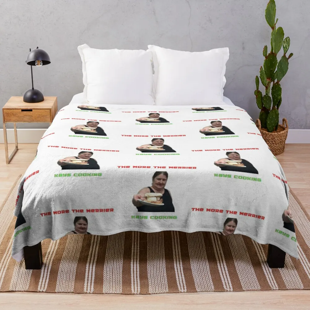 (Оригинал) Kays Cooking The More Merrier Merch Плед Диван Дизайнерские теплые зимние