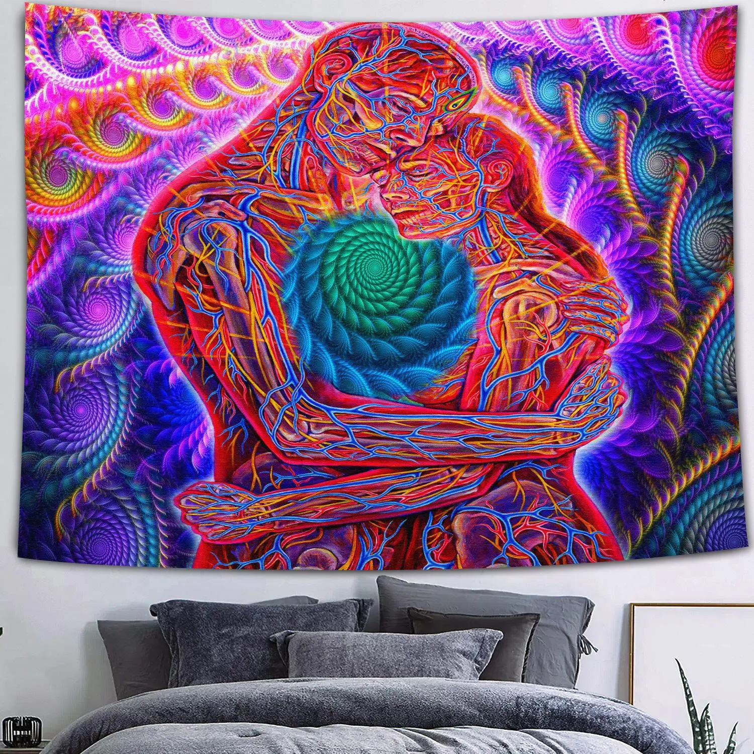 

Fantasy Psychedelic Arabesque Mysterious Tapestry Hippie Tapestry Abstract Pattern treeTapestry Magical Fractal Tapestry