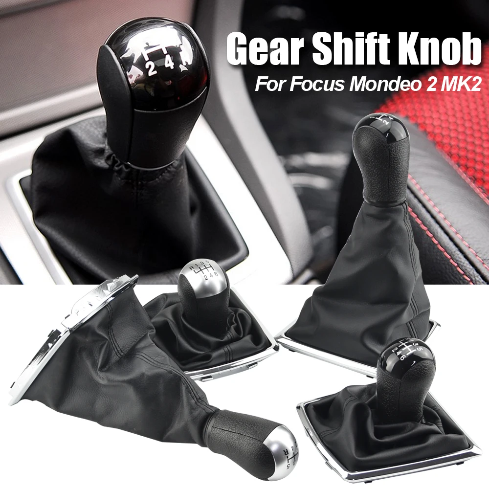 

For Ford Focus 2 Mondeo MK2 2004 2005 2007 2008 2009 2010 2011 Car Styling Gear Shift Knob Lever Gaitor Shifter Boot Cover Case