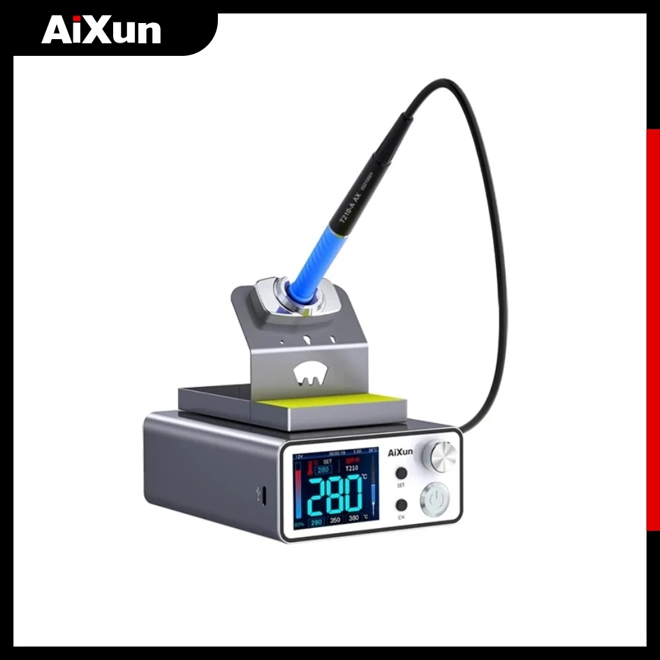 Фото Паяльная станция RR AIXUN 200 Вт T3AS T3B с электрической ручкой для паяльника T245 для мобильных устройств №2