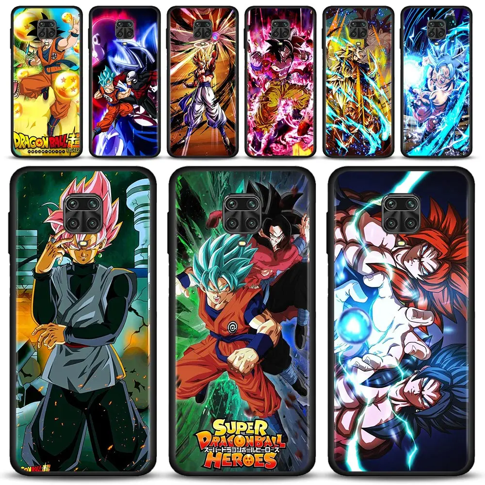 

Phone Case For Xiaomi Redmi Note 11 10 8 Pro Cover 9s 11T 9t 8t 8 7 for Redmi k40 10 9 9a Funda Japan Dragon Ball Super Son Goku