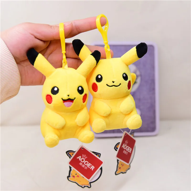 

New Creative Pikachu Small Pendant Plush Toy Keychain Bag Jewelry Schoolbag Pendant Birthday Gift for Family and Friends