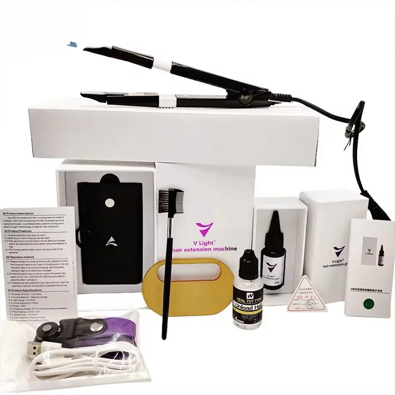 Технология V-Light машина для наращивания волос клей лента Maxhair набор инструментов