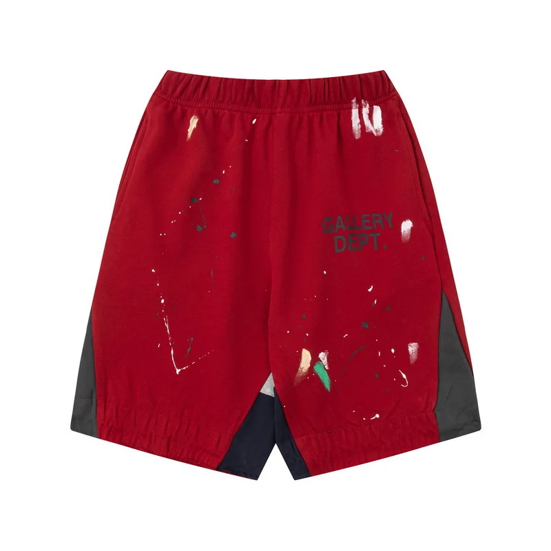 GALLERY DEPT TIDE Harajuku 23SS Summer Letter Printed Logo Graffiti Streetwear Hip Hop Drawstring Beachwear Sweat Men Shorts