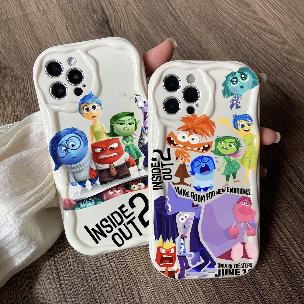 Чехол для телефона Inside Out Joy Vivo Y50 Y36 Y35 Y30 Y28 Y22 Y21 Y20 V40 V30e V27e V23 V23e S12 4G 5G 3D Creamy Wave Soft Cover