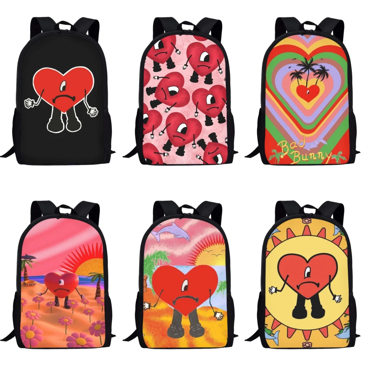 Fashion Children School Bags Bad Bunny Cute Shoulder Book Bags for Boys Girls Kids Back to School Casual Schoolbags Mochila 2023