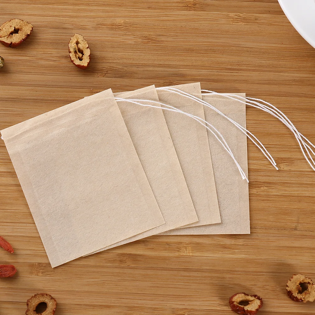 

Tea Bagsbag Loose Filter Empty Drawstring Leaf Infuser Disposable Sachet Herb Fillable Cooking Accessories Disposables Pouches