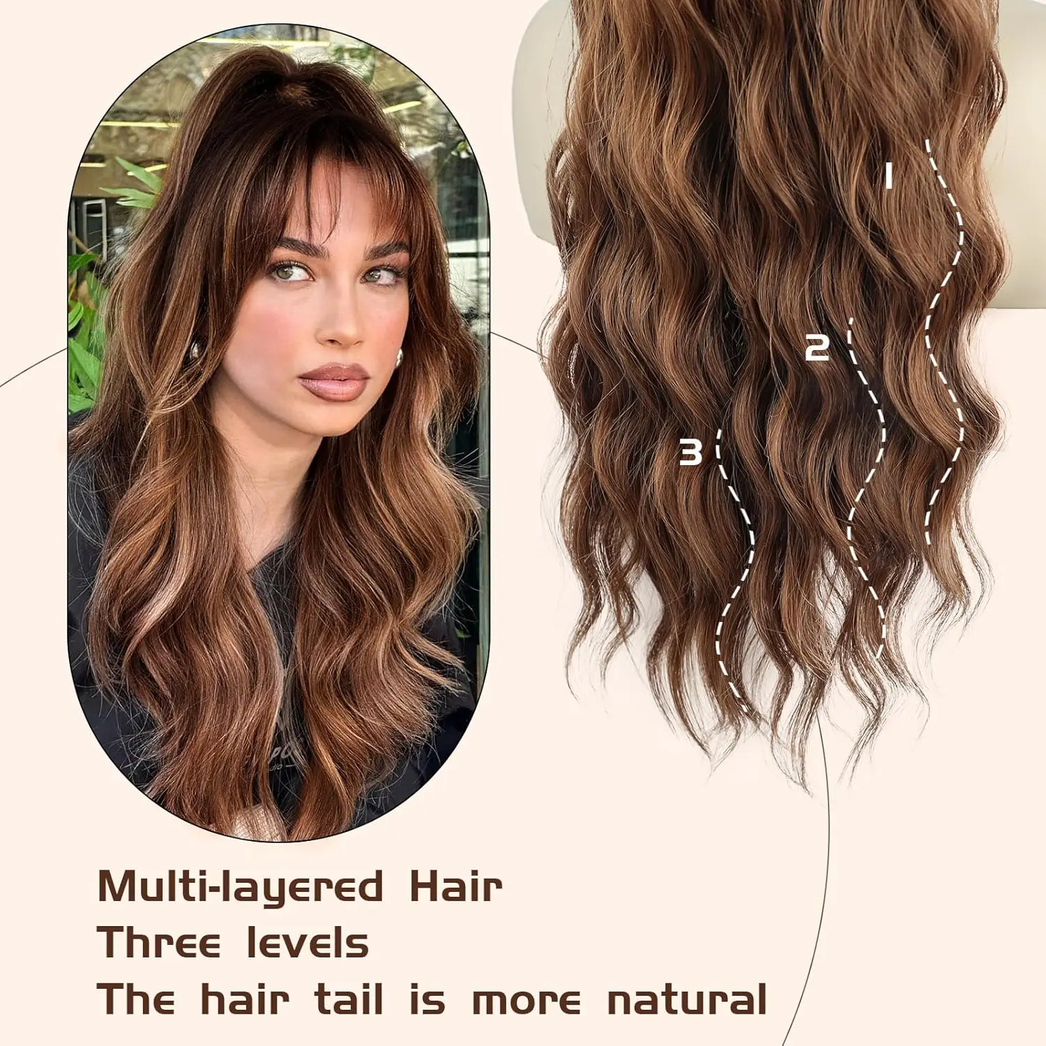 Наращивание хвоста №4 Body Wave Liya 100% натуральные волосы
