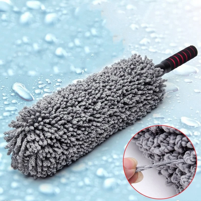 

Car Wash Super Brush Microfiber Premium Wheels Brush Non-Slip Handle Easy To Cleaning Rims Spokes Wheel Barrel Car Accessories