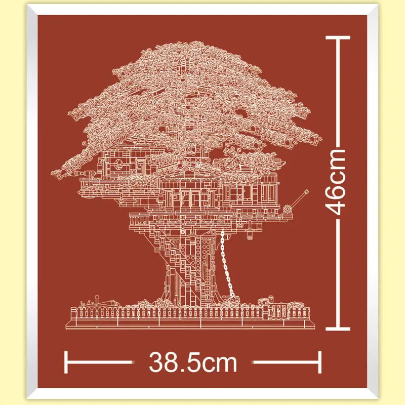 Совместим с конструктором Lego Creator строительные блоки MOC Tree House модели игрушек идеи