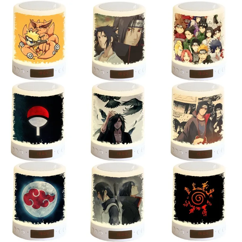 

NEW Naruto Uchiha Itachi Hatake Kakashi Uchiha Sasuke Nightlight Bluetooth Audio Animation Pattern Alarm Clock Birthday Gift