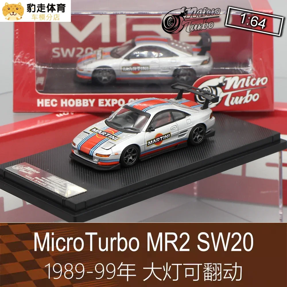 Microturbo 1:64 MR2 SW20 Коллекция Martini Металлическая литая имитация модели автомобилей