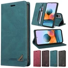 Кожаный чехол с защитой от кражи для Redmi Note 10 9 8 7 Pro 10S 9S 8T Redmi 10 9A 9C 9T 9 8A 7A Xiaomi 10T 11T Pro, чехол для телефона
