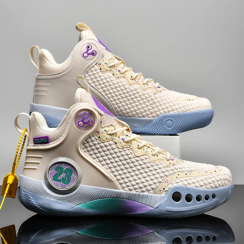 High-quality net surface breathable basketball shoes youth basketball shoes outdoor hiking sneakers