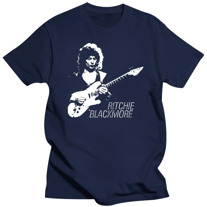 Черная футболка Ritchie Blackmore размеры от S до 5XL мужская брендовая летняя хлопковая