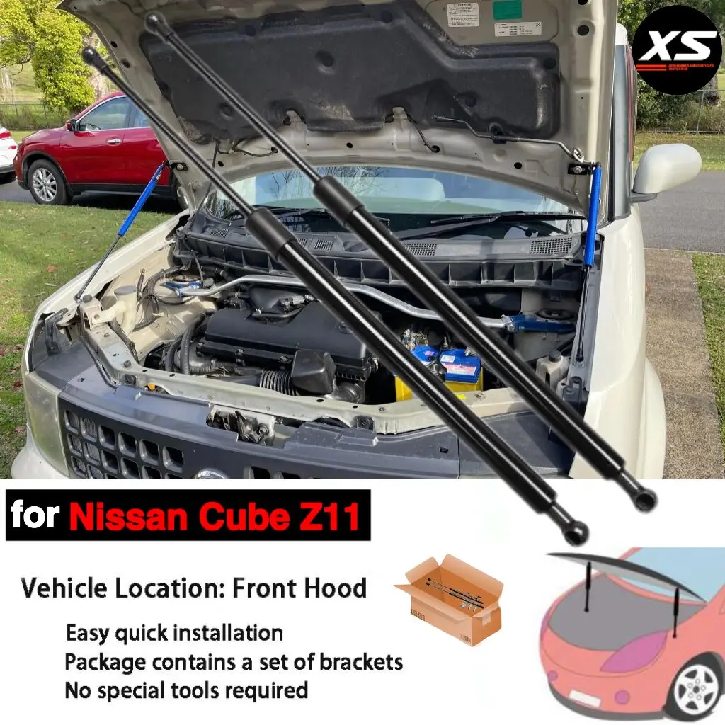 Амортизаторы капота для Nissan Cube BGZ11 2002-2008 передняя модификация двигателя газовые