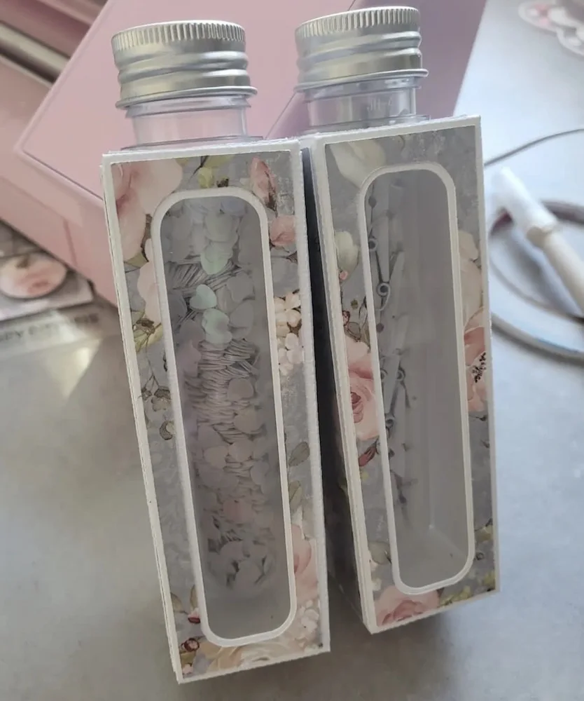 

ZLDECOR Test Tube Box Metal Cutting Dies Stencils for DIY Scrapbooking Decorative Embossing DIY Paper Cards