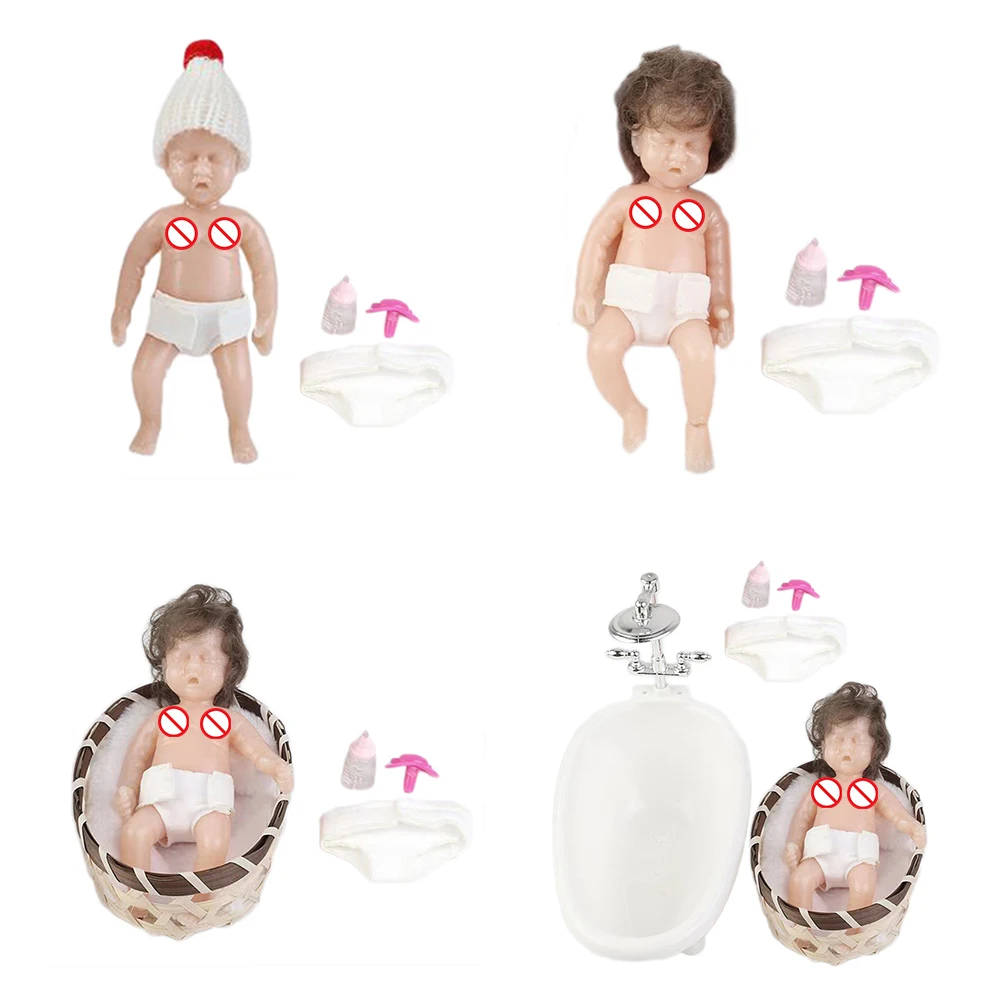 

Мини-кукла Reborns, 6 дюймов, 15 см, кукла для новорожденных, полноразмерная силиконовая Реалистичная искусственная мягкая игрушка с корнями вол...