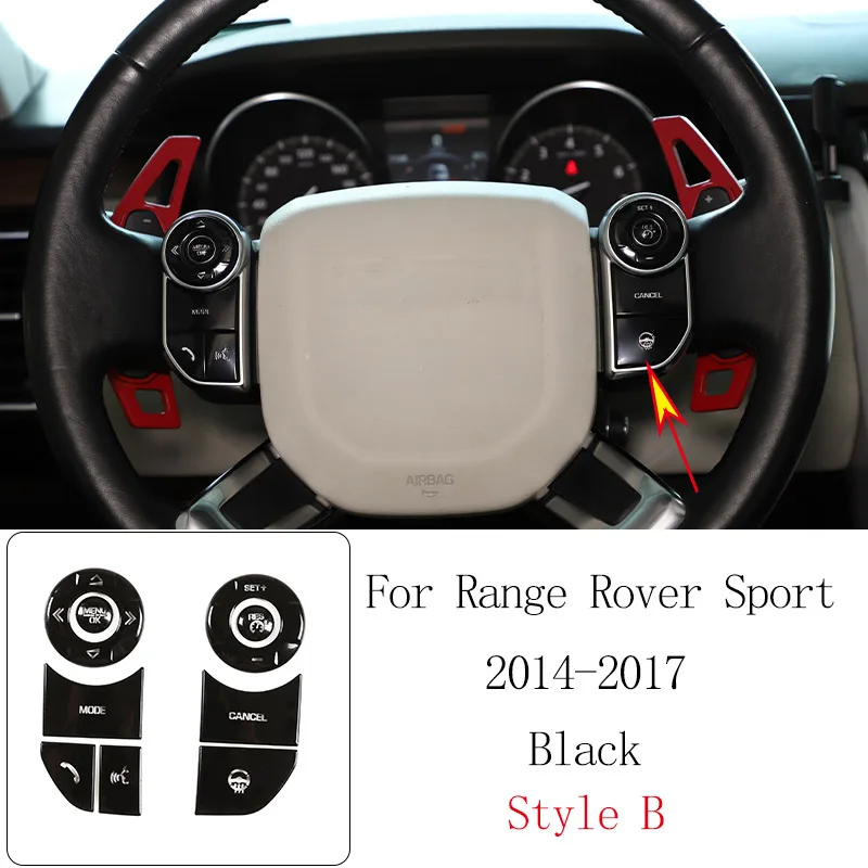 

Для Land Rover Range Rover Sport 2014-2022 алюминиевый сплав автомобильный режим кнопка пропускания наклейка декоративные аксессуары