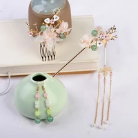 traditional chinese hanfu jewelry set hair accessories for women hair stick hair comb earrings