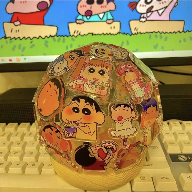 

Kawaii Crayon Shin-Chan Cartoon Child Girlfriend Diy Manual Patch Round Ambient Light Plug In Delicate Festival Birthday Gift