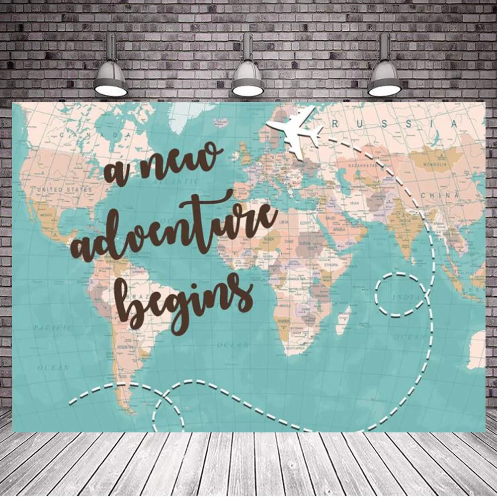 Фотофон новые приключения начинается фотостудия самолет путешественники карта