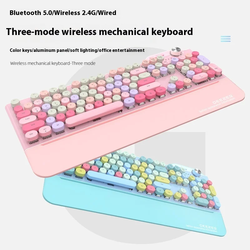 Geezer G7 Tri-Mode 5.0 Bluetooth Беспроводная механическая клавиатура Персонализированные