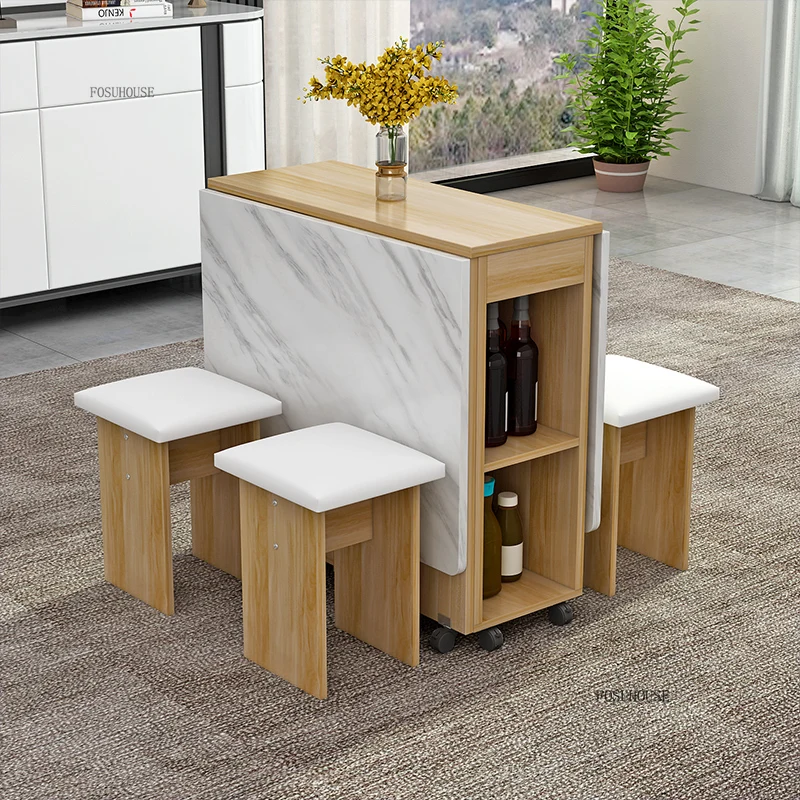 Креативные складные обеденные столы простая мебель для столовой домашний