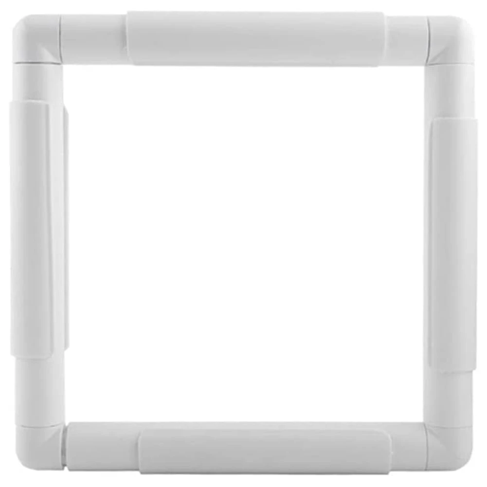 Hoop 8 X 8 Inch Plastic Cross Stitch Frame Clip Hoops Craft Embroidery Snap Frame Hoop
