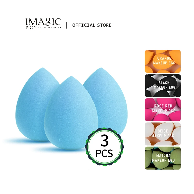 

IMAGIC Makeup Sponge 3Pcs Cosmetic Puff Cotton pad For Foundation Concealer Cream Beauty Make Up Soft Water Sponge Set